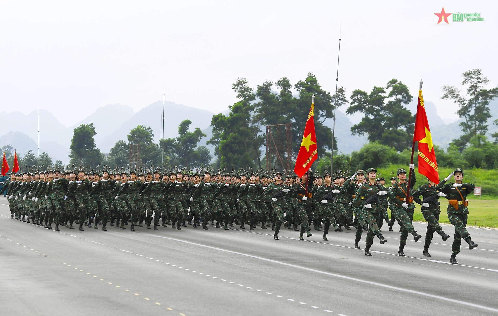 Các khối diễu binh, diễu hành trong nhiệm vụ A80 hợp luyện lần thứ nhất- Ảnh 23.