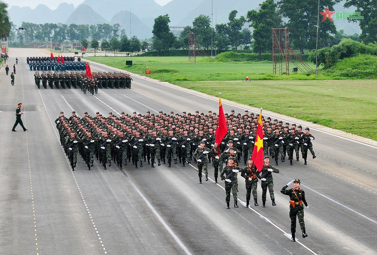 Các khối diễu binh, diễu hành trong nhiệm vụ A80 hợp luyện lần thứ nhất- Ảnh 22.