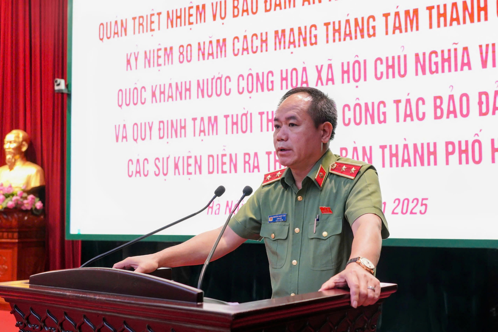 Bảo đảm an ninh trật tự các hoạt động kỷ niệm 80 năm Cách mạng tháng Tám và Quốc khánh 2/9- Ảnh 2.