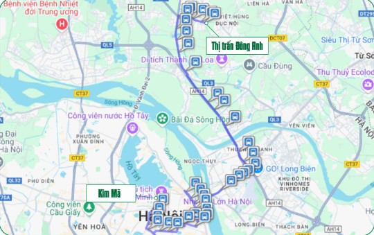 Tuyến xe buýt điện từ nội thành Hà Nội đến Trung tâm Triển lãm Quốc gia - Đông Anh- Ảnh 1.