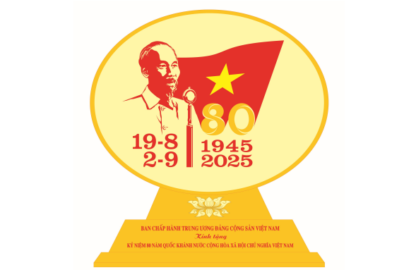 Phê duyệt mẫu biểu trưng quà tặng Kỷ niệm 80 năm Cách mạng tháng Tám và Quốc khánh 2-9- Ảnh 1.
