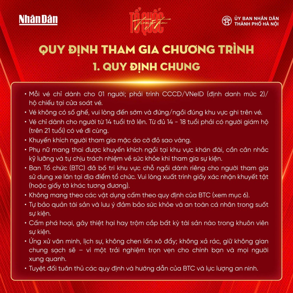 Những điều cần lưu ý để sẵn sàng hòa nhịp "Tổ quốc trong tim"- Ảnh 4. Những điều cần lưu ý để sẵn sàng hòa nhịp "Tổ quốc trong tim"- Ảnh 4.