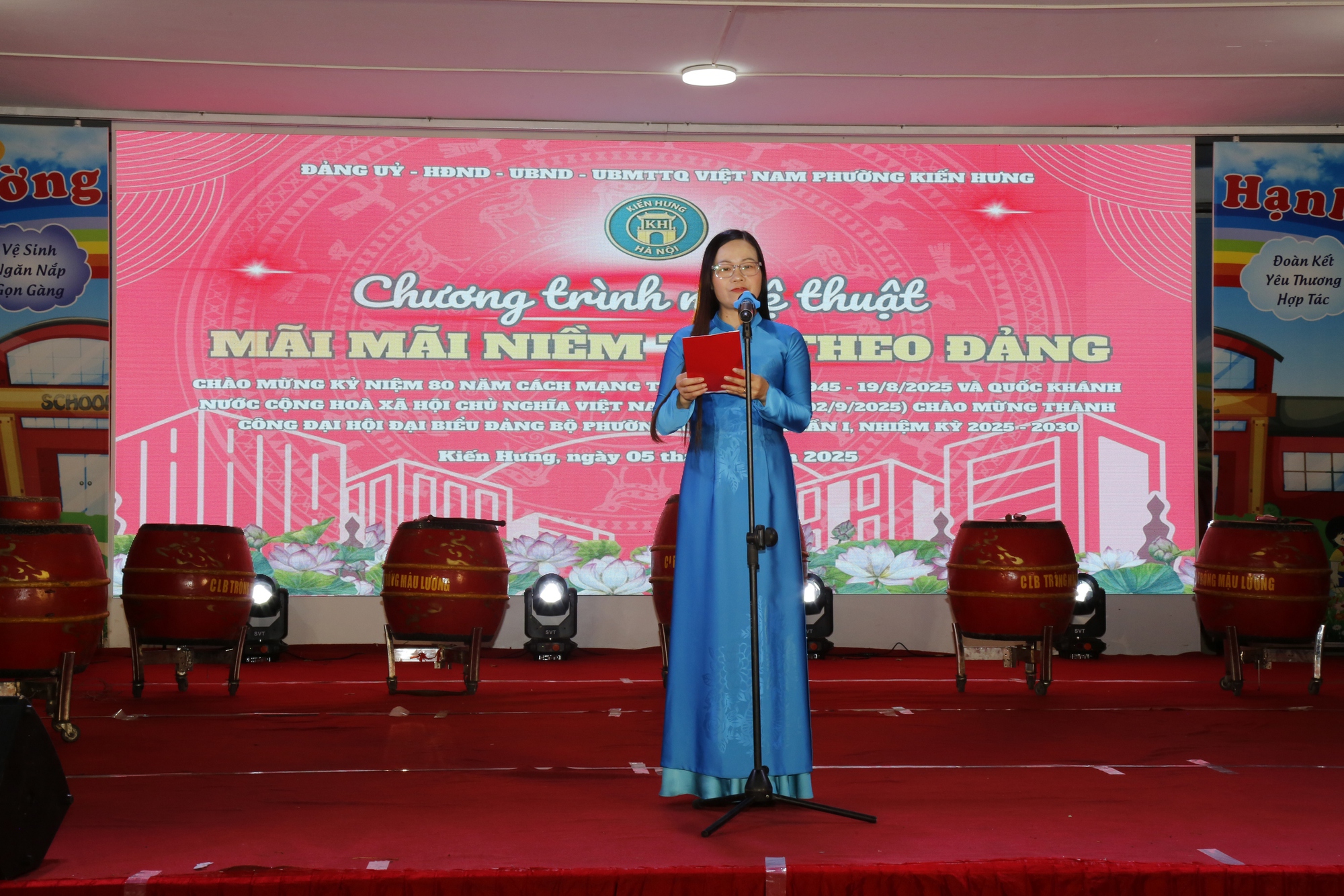 Đặc sắc chương trình nghệ thuật chào mừng thành công Đại hội Đại biểu Đảng bộ phường Kiến Hưng lần thứ nhất- Ảnh 2. Đặc sắc chương trình nghệ thuật chào mừng thành công Đại hội Đại biểu Đảng bộ phường Kiến Hưng lần thứ nhất- Ảnh 2.