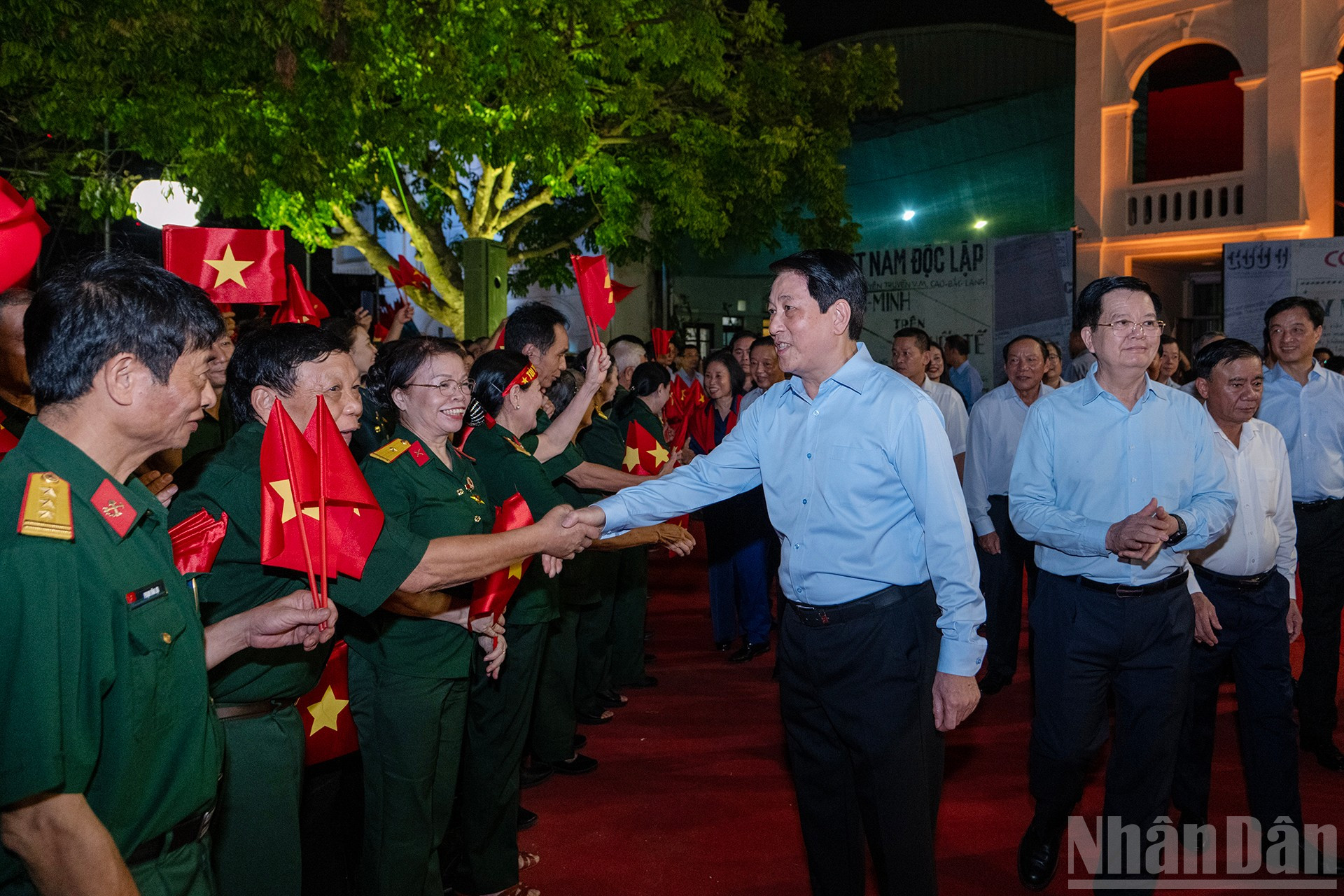 [Ảnh] Chủ tịch nước Lương Cường dự cầu truyền hình chính luận nghệ thuật đặc biệt “Thời cơ vàng”- Ảnh 1.