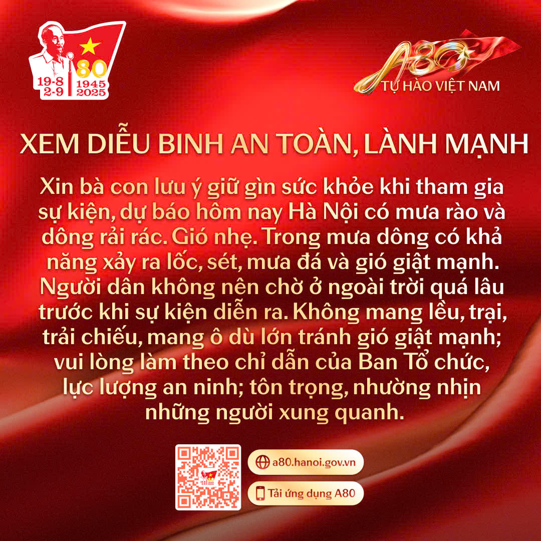 Sổ tay hướng dẫn chi tiết rất quan trọng cho toàn bộ người dân đi xem Tổng duyệt diễu binh sáng 30/8- Ảnh 26. Sổ tay hướng dẫn chi tiết rất quan trọng cho toàn bộ người dân đi xem Tổng duyệt diễu binh sáng 30/8- Ảnh 26.