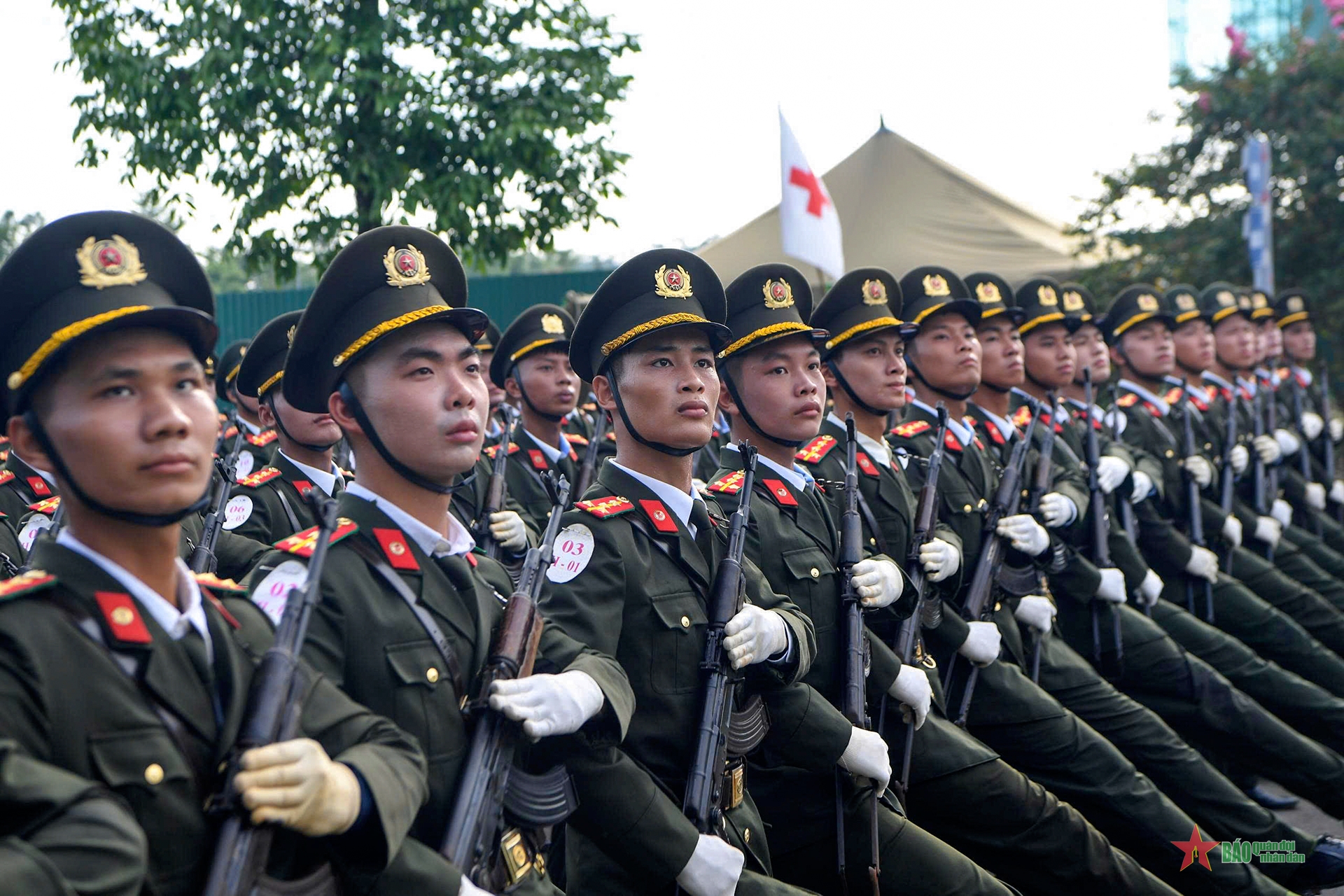 Các khối diễu binh, diễu hành Công an nhân dân tích cực luyện tập- Ảnh 8.