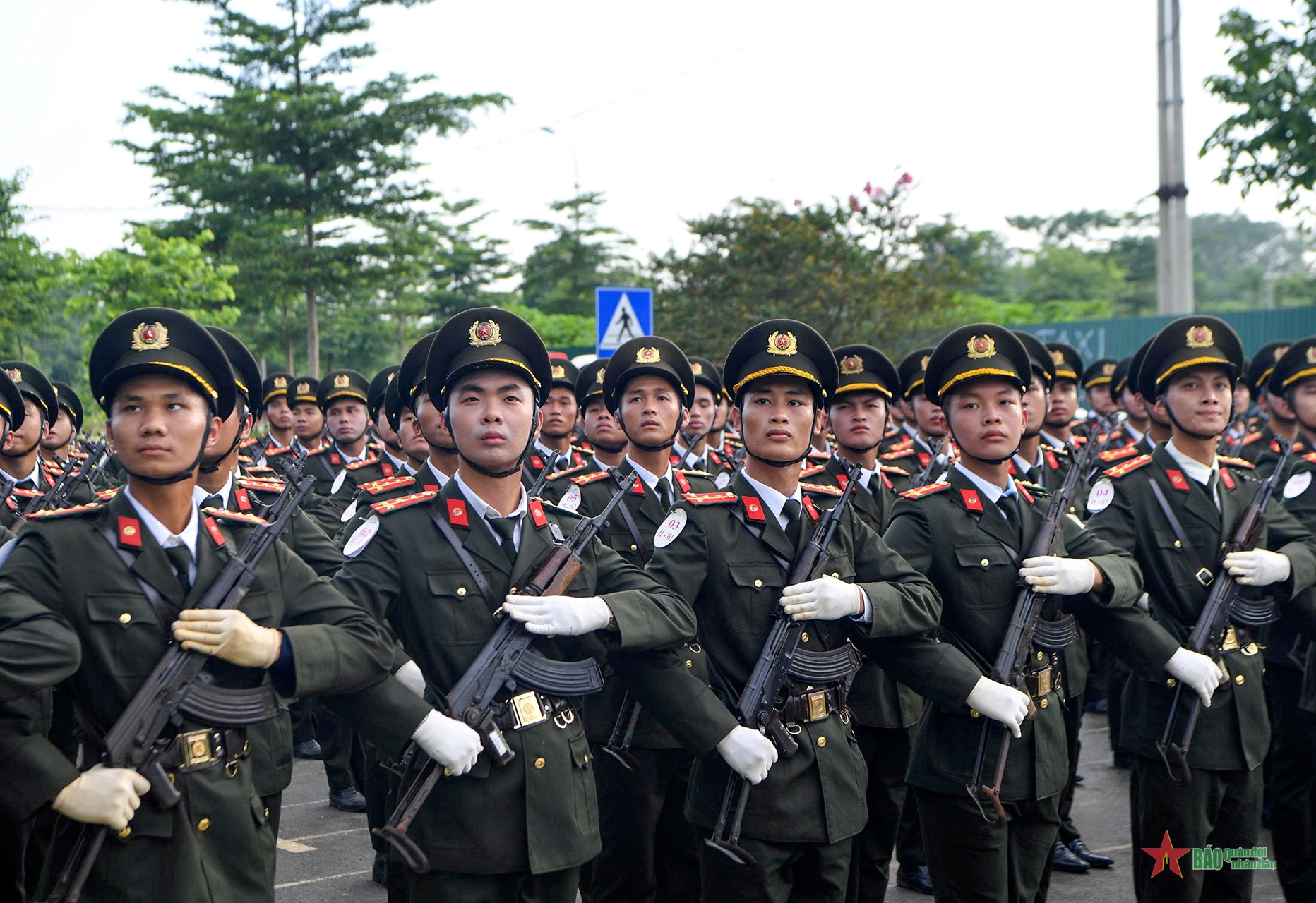 Các khối diễu binh, diễu hành Công an nhân dân tích cực luyện tập- Ảnh 13.