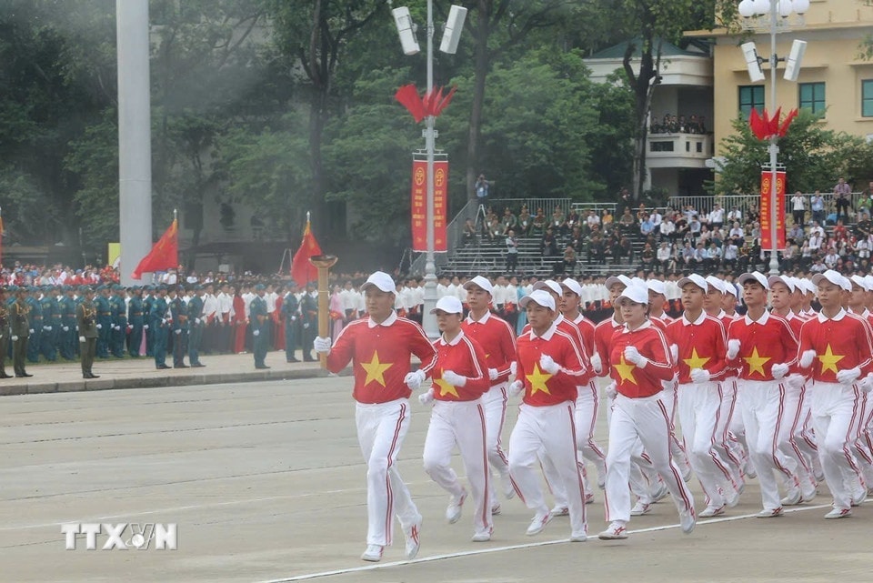 Tổng duyệt lễ kỷ niệm, diễu binh, diễu hành sự kiện A80- Ảnh 8. Tổng duyệt lễ kỷ niệm, diễu binh, diễu hành sự kiện A80- Ảnh 8.