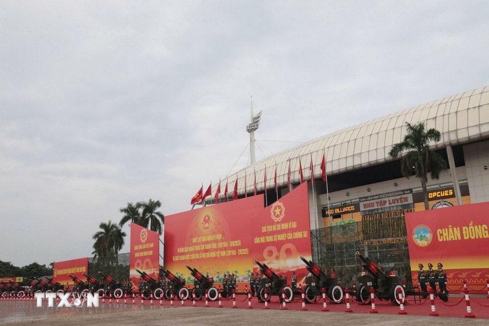Tổng duyệt lễ kỷ niệm, diễu binh, diễu hành sự kiện A80- Ảnh 6. Tổng duyệt lễ kỷ niệm, diễu binh, diễu hành sự kiện A80- Ảnh 6.