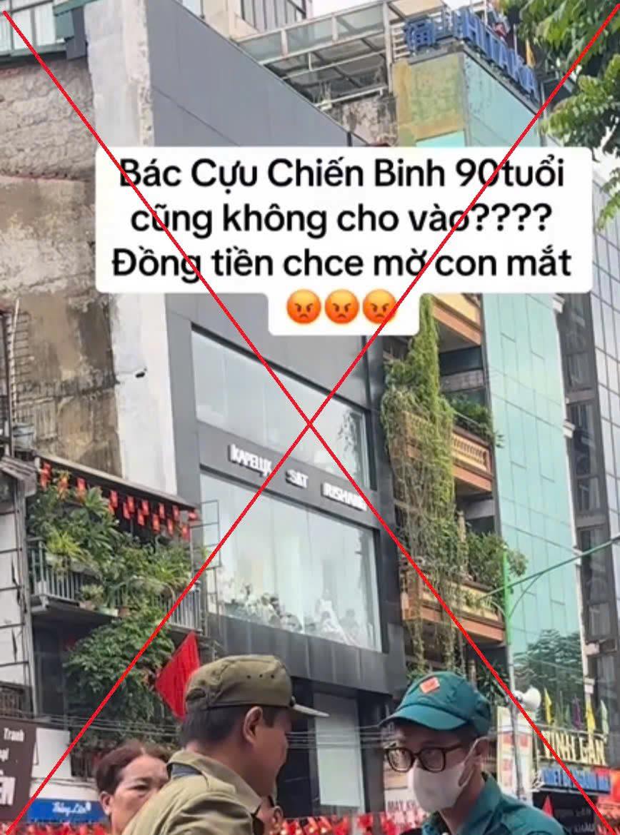 Xử Lý Đối Tượng Tung Tin Cựu Chiến Binh 90 Tuổi Không Được Xem Diễu Binh- Ảnh 1. Xử Lý Đối Tượng Tung Tin Cựu Chiến Binh 90 Tuổi Không Được Xem Diễu Binh- Ảnh 1.