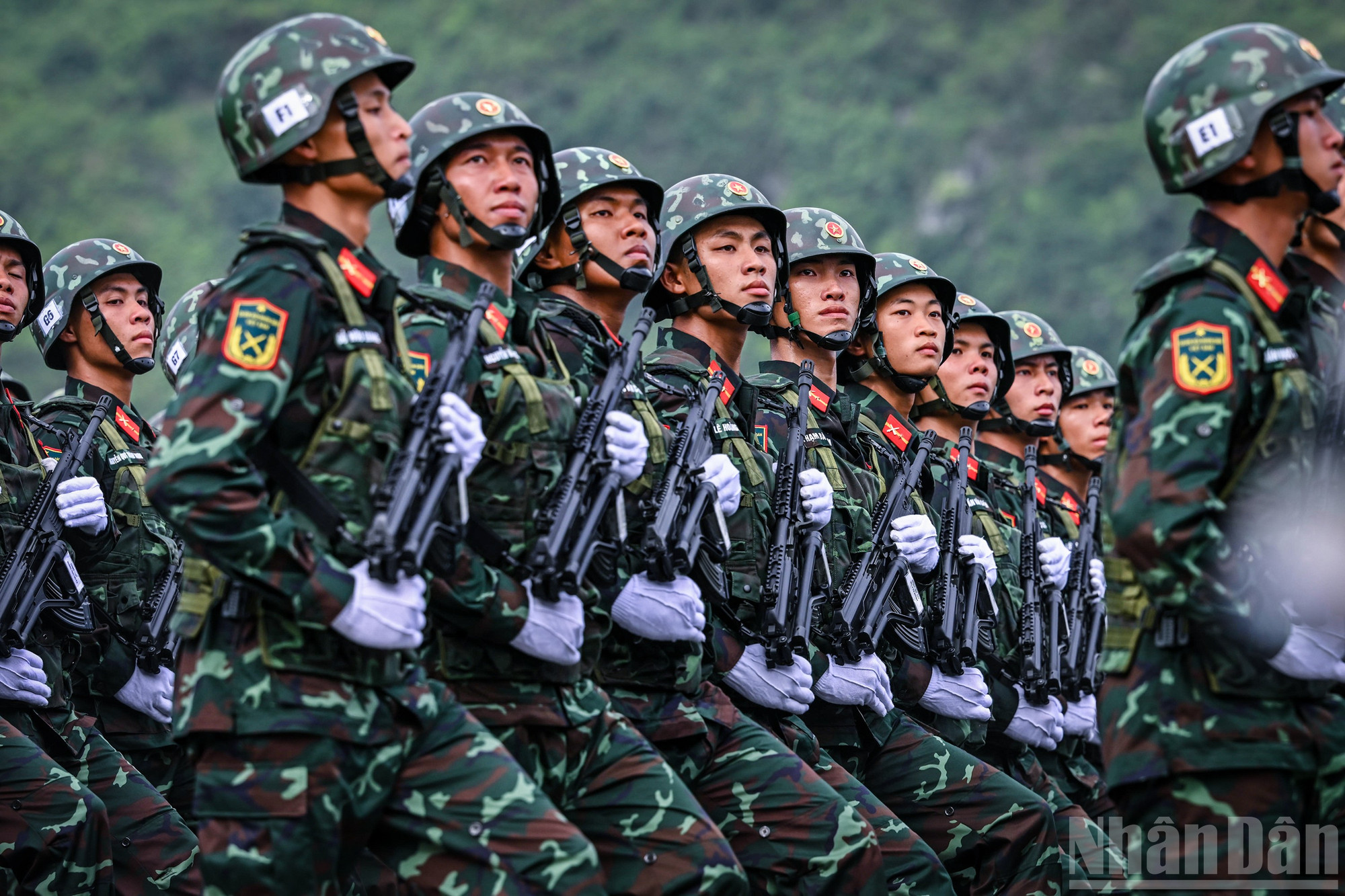 [Ảnh] Hình ảnh các chiến sĩ trong buổi tổng hợp luyện diễu binh, diễu hành lần hai sự kiện A80- Ảnh 15.
