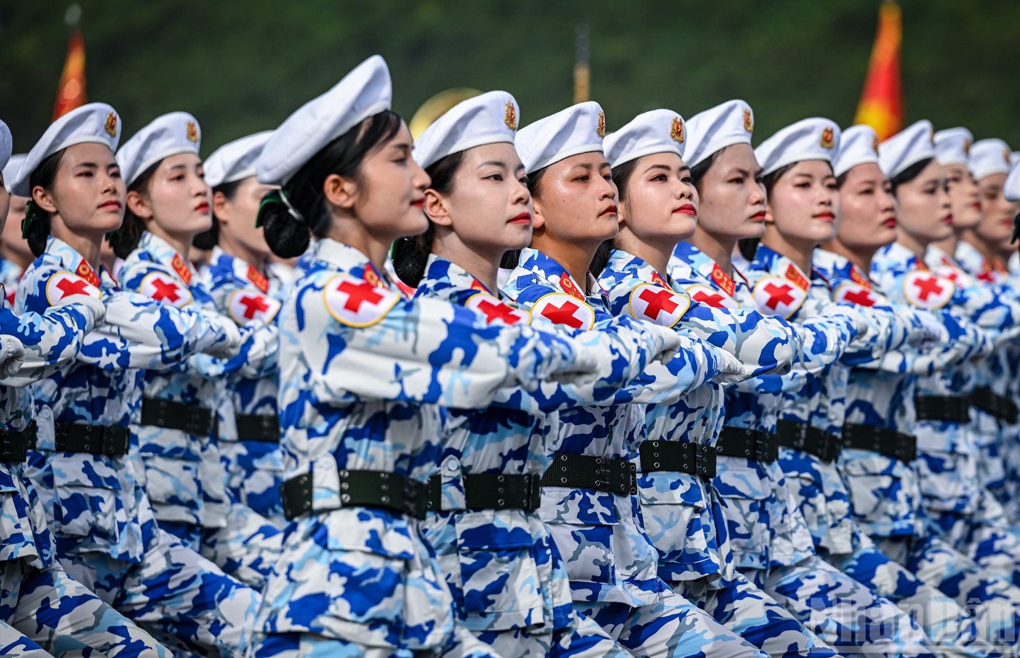 [Ảnh] Hình ảnh các chiến sĩ trong buổi tổng hợp luyện diễu binh, diễu hành lần hai sự kiện A80- Ảnh 9.