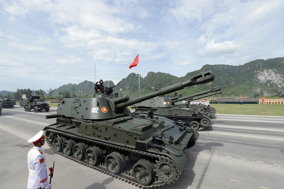 Up-close view of military hardware in National Day parade rehearsal- Ảnh 5.