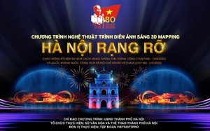 Thời gian, địa điểm chương trình nghệ thuật trình chiếu ánh sáng 3D Mapping