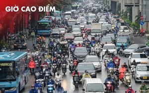 Giờ cao điểm: Giao thông Hà Nội sáng 21/8