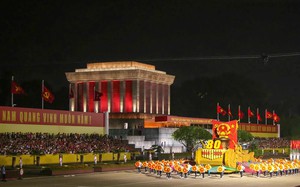 Toàn cảnh tổng hợp luyện lần 2 diễu binh, diễu hành tại quảng trường Ba Đình