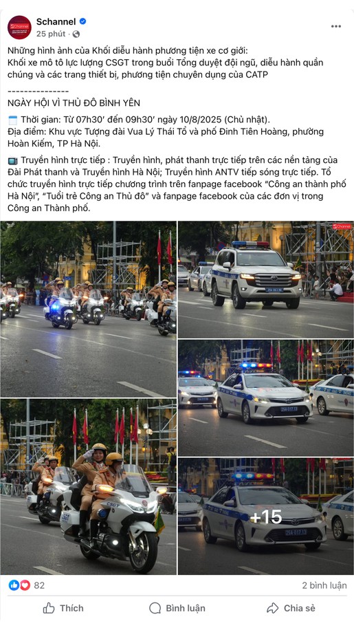A80 - Khối diễu hành xe cơ giới tổng duyệt "Ngày hội vì thủ đô bình yên"
