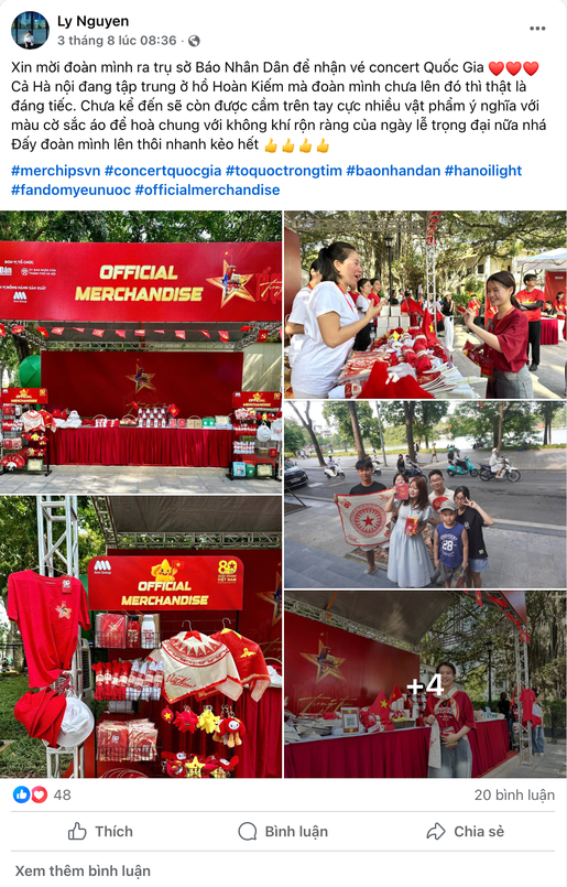 A80 - Official Merchandise "Concert Quốc gia" - Tổ Quốc Trong Tim