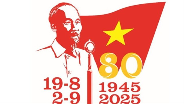 Công bố mẫu biểu trưng sử dụng trong các hoạt động tuyên truyền Kỷ niệm 80 năm Cách mạng tháng Tám và Quốc khánh 2/9- Ảnh 1.