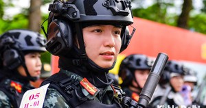 Lực lượng Công an nhân dân “vượt nắng thắng mưa” hợp luyện cho Lễ Kỷ niệm 80 năm Quốc khánh