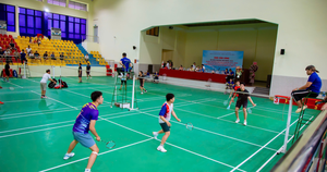 Giải cầu lông xã Đan Phượng mở rộng thu hút 125 vận động viên tham gia