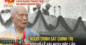 Người trinh sát chính trị bảo vệ Lễ đài Ngày Độc lập