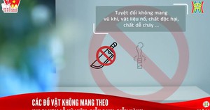 Các đồ vật không mang theo khi đi xem Lễ kỷ niệm, diễu binh, diễu hành