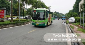 Các tuyến xe buýt nào miễn phí đi đến Triển lãm "80 năm Hành trình Độc lập – Tự do – Hạnh phúc"?
