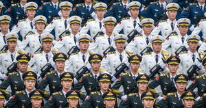 Ngắm bước diễu binh khối quân đội các nước Trung Quốc, Lào, Nga, Campuchia