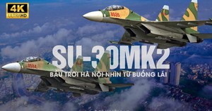 Toàn bộ một chuyến bay biểu diễn của Su-30MK2 trên bầu trời Hà Nội