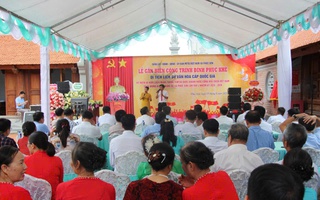 Xã Phúc Sơn long trọng tổ chức Lễ gắn biển công trình di tích lịch sử - văn hóa đình Phúc Khê