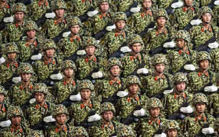 Lực lượng Quân đội, Công an hùng dũng tập diễu binh trên Quảng trường Ba Đình