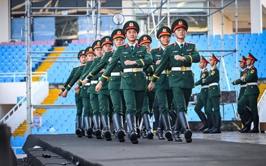 68 quân nhân tham dự duyệt binh tại Quảng trường Đỏ luyện tập cho chương trình "Tổ quốc trong tim"