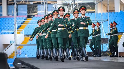 68 quân nhân tham dự duyệt binh tại Quảng trường Đỏ luyện tập cho chương trình "Tổ quốc trong tim"