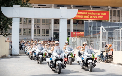 Gần 700 CSGT tăng cường về Hà Nội phục vụ diễu binh A80