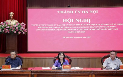 Bí thư Thành ủy Hà Nội Bùi Thị Minh Hoài: Mỗi người đều cảm thấy tự hào được góp sức mình vào sự kiện A80