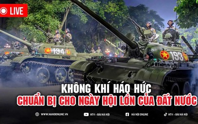 TRỰC TIẾP: Không khí háo hức trước buổi tổng duyệt Lễ diễu binh, diễu hành A80 tại Ba Đình