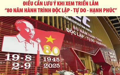 Điều cần lưu ý khi tham quan Triển lãm "80 năm Hành trình Độc lập - Tự do - Hạnh phúc"