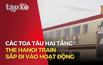 Các toa tàu hai tầng The Hanoi Train sắp đi vào hoạt động