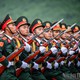 [Ảnh] Hình ảnh các chiến sĩ trong buổi tổng hợp luyện diễu binh, diễu hành lần hai sự kiện A80